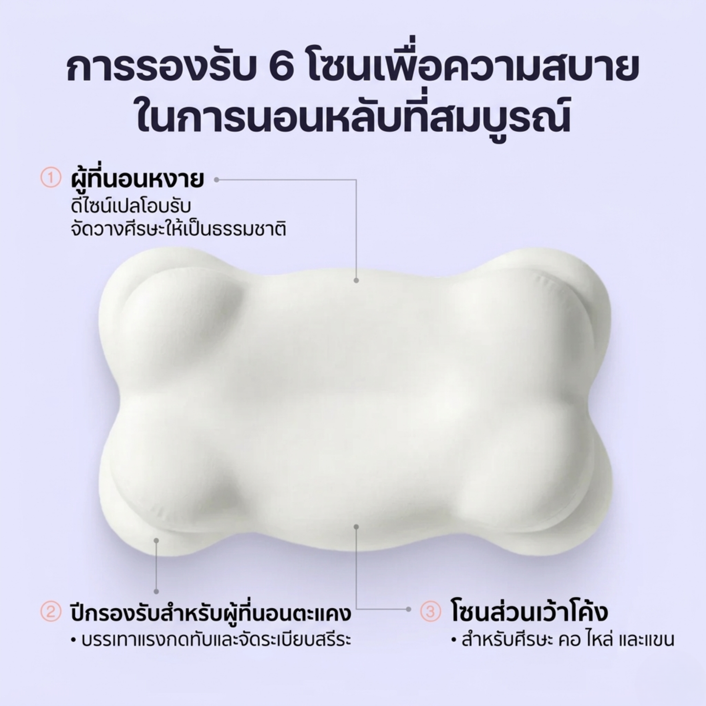 CozyCloud Sleep หมอนเพื่อสุขภาพ