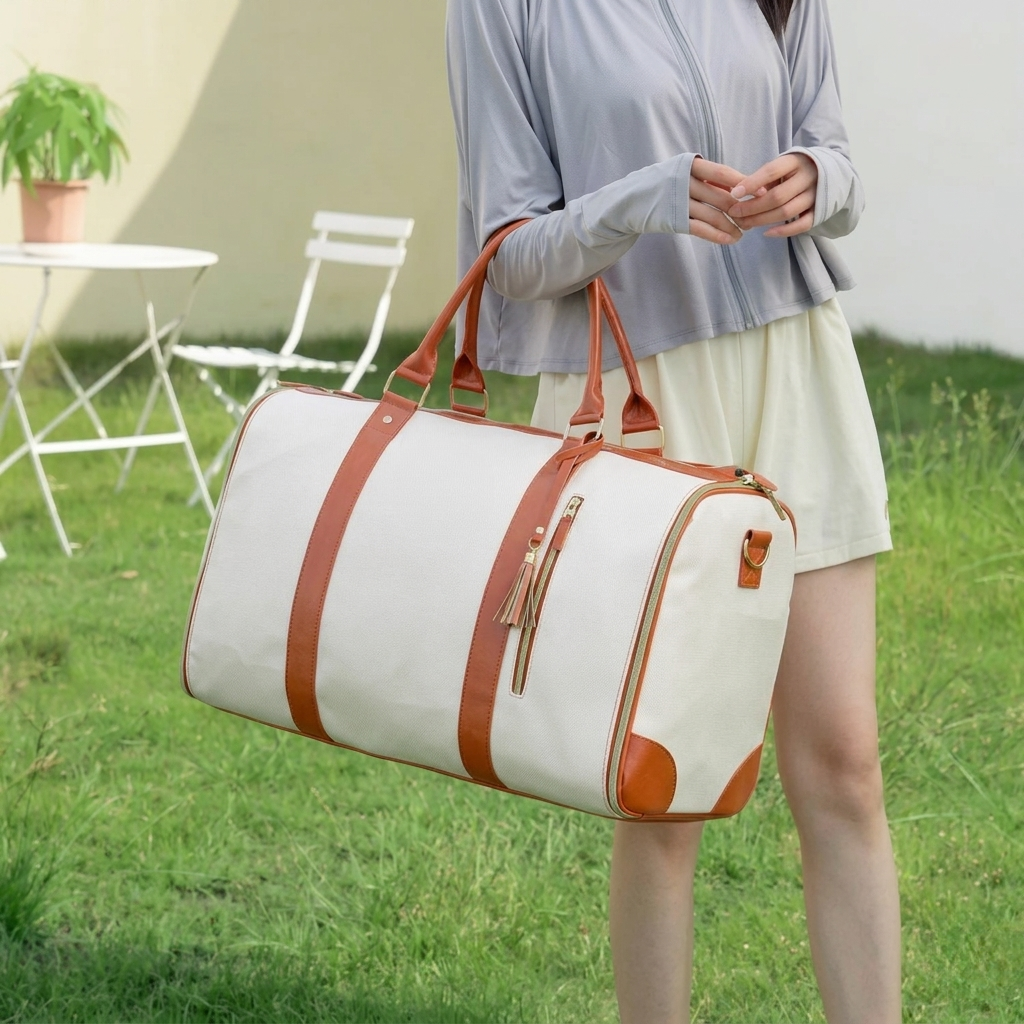 Cozycloud Travel Bag กระเป๋าเดินทางพับได้ ใบเดียวเที่ยวได้ 10 วัน เสื้อผ้าไม่ยับ