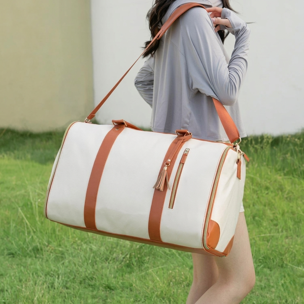 Cozycloud Travel Bag กระเป๋าเดินทางพับได้ ใบเดียวเที่ยวได้ 10 วัน เสื้อผ้าไม่ยับ