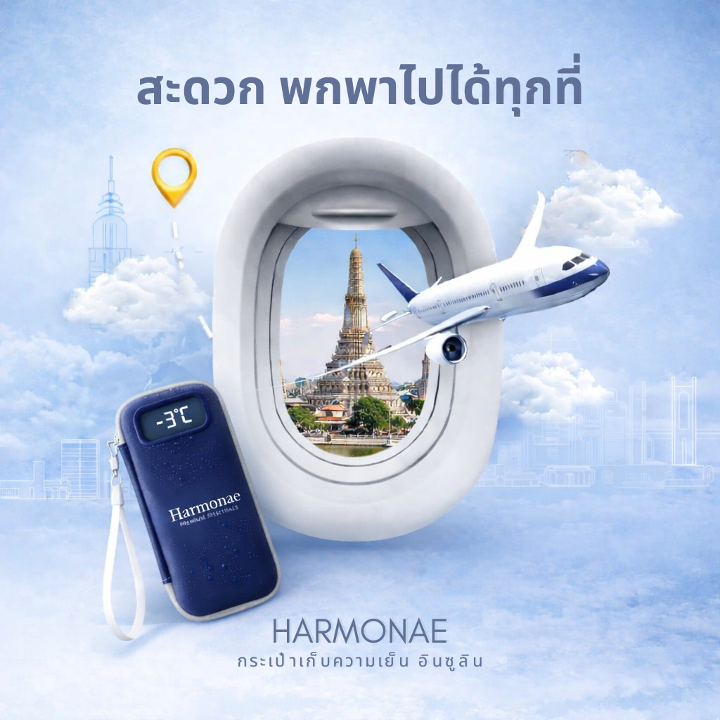 Hamonae กล่องเก็บความเย็นใส่ยาอินซูลิน